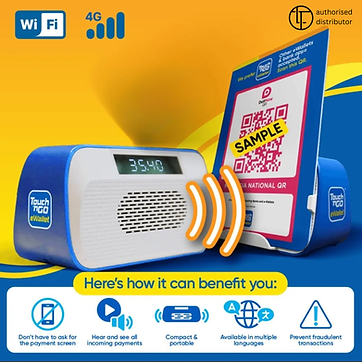 Contactless payment in Malaysia, E-Wallet and cashless solution for merchant.