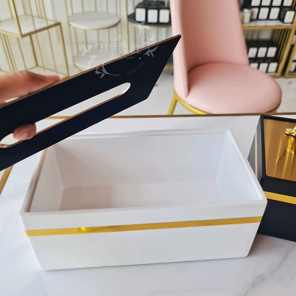 ภาพขนาดย่อ: My Luxury golden top tissue box #MMB269