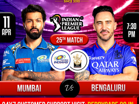 IPL 2024: Match 25, MI vs RCB Match Prediction | Reddy Anna