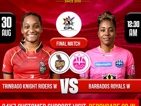 Barbados Royals vs Trinbago Knight Riders, WCPL T20, Today Match Prediction - Reddy Anna
