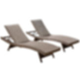 Sunvilla 2pk Outdoor Woven Chaise Longers