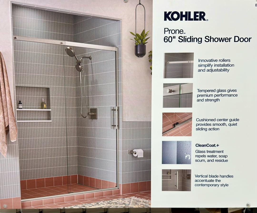 Kohler Prone shower Door