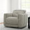 Thumbnail: Aiden & Ivy Fabric Swivel Glider Power Recliner with Power Headrest