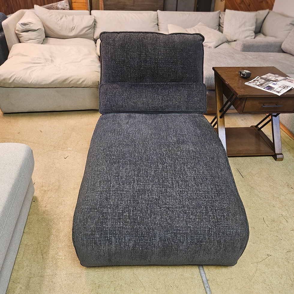 Thumbnail: Modern Fabric Armless Power Chaise Lounge

