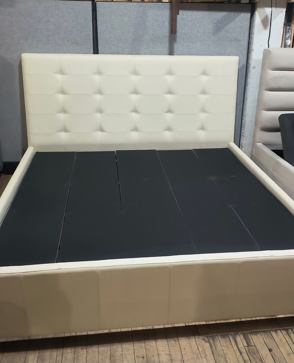 Thumbnail: Epic Top Grain Leather King Bed Frame