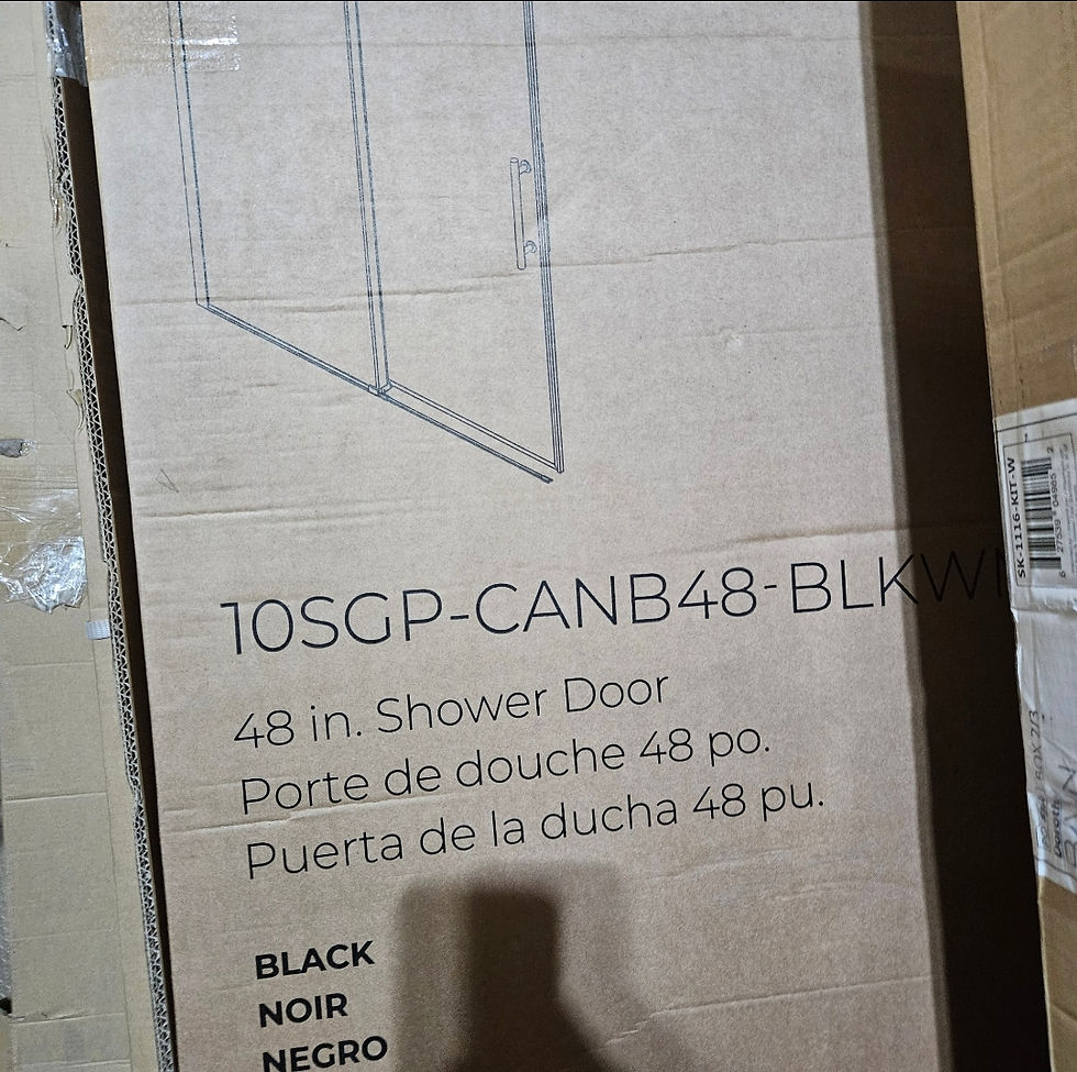 Thumbnail: Ove Canberra 48" Soft Close Shower Door with Hardware
