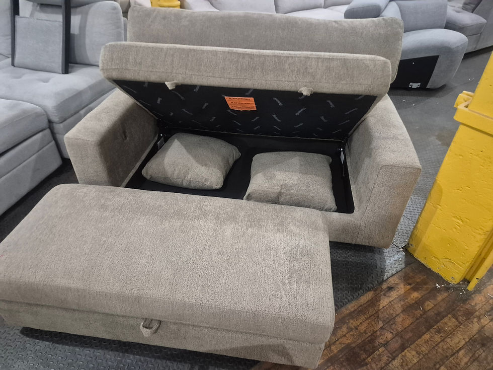 Thumbnail: Thomasville Gilroy – Oversized fabric storage chair with USB port and storage ot
