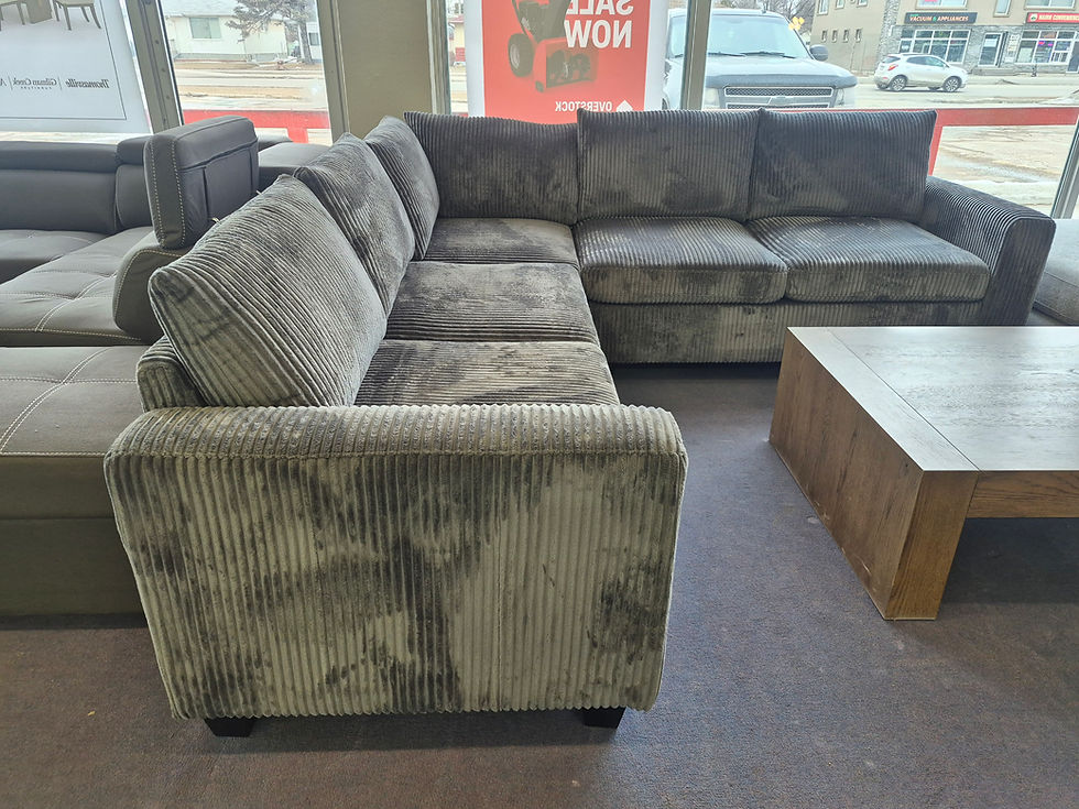 Thumbnail: Corduroy Fabric Sectional 