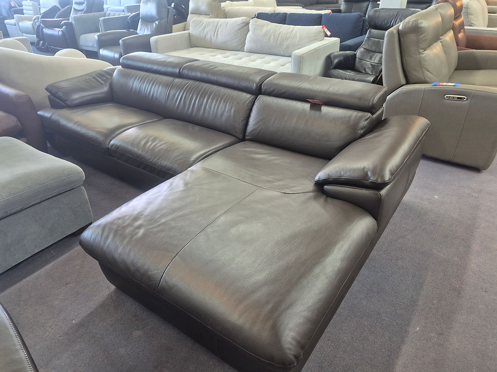 Thumbnail: Monza II 2-piece Top Grain Leather Left-hand Facing Sofa Chaise