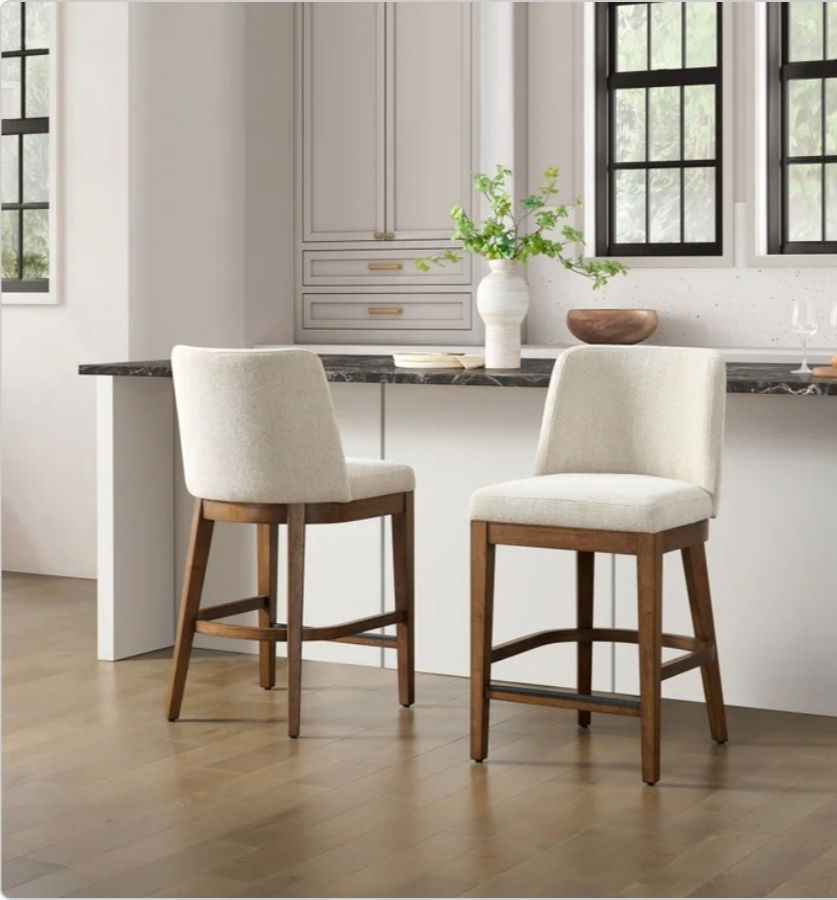 Thumbnail: Pike and Main Ivy Fabric Counter Stool, 2-pack