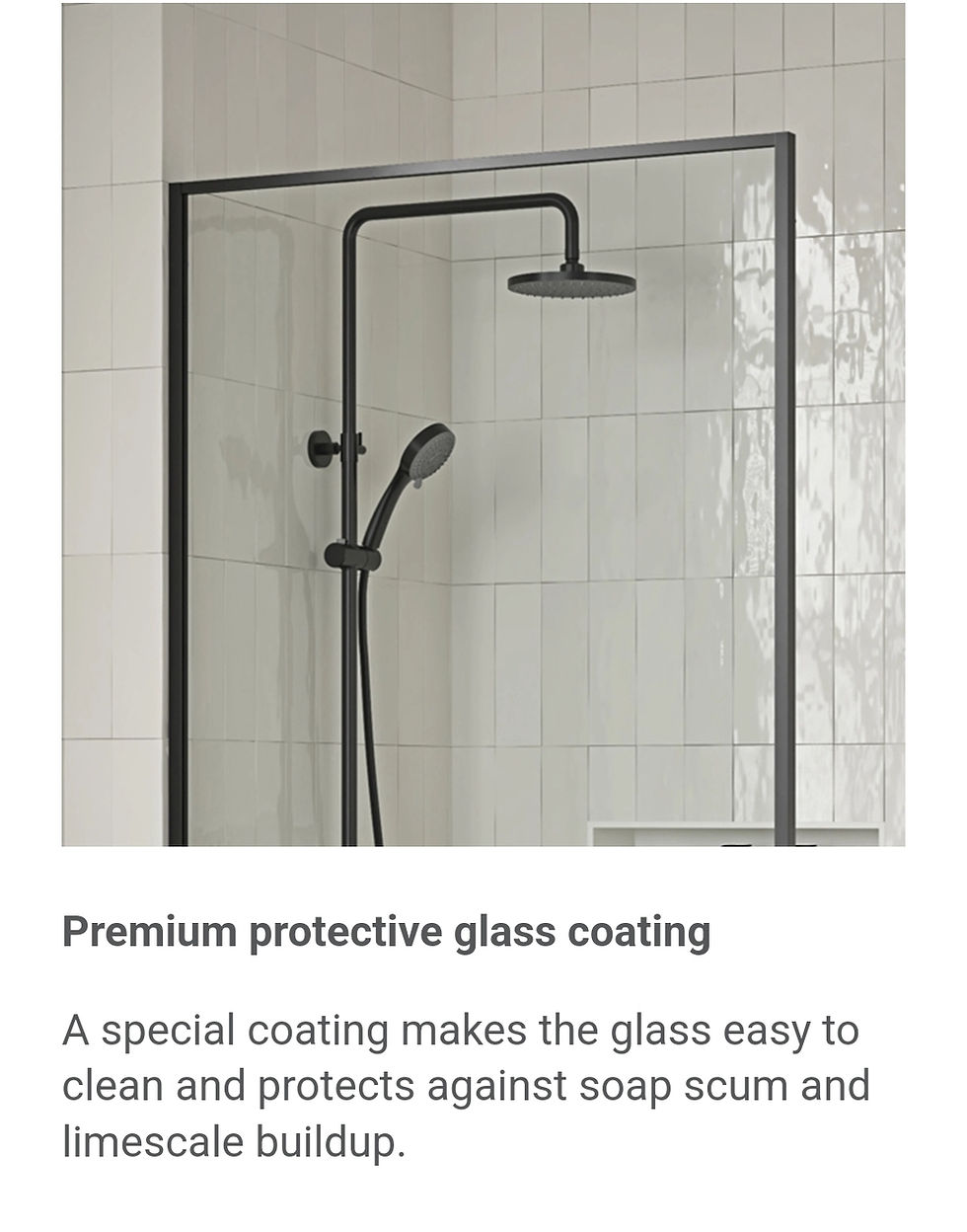 Thumbnail: OVE Decors Anisa 36 in. Walk-in Shower Panel, Clear Glass 