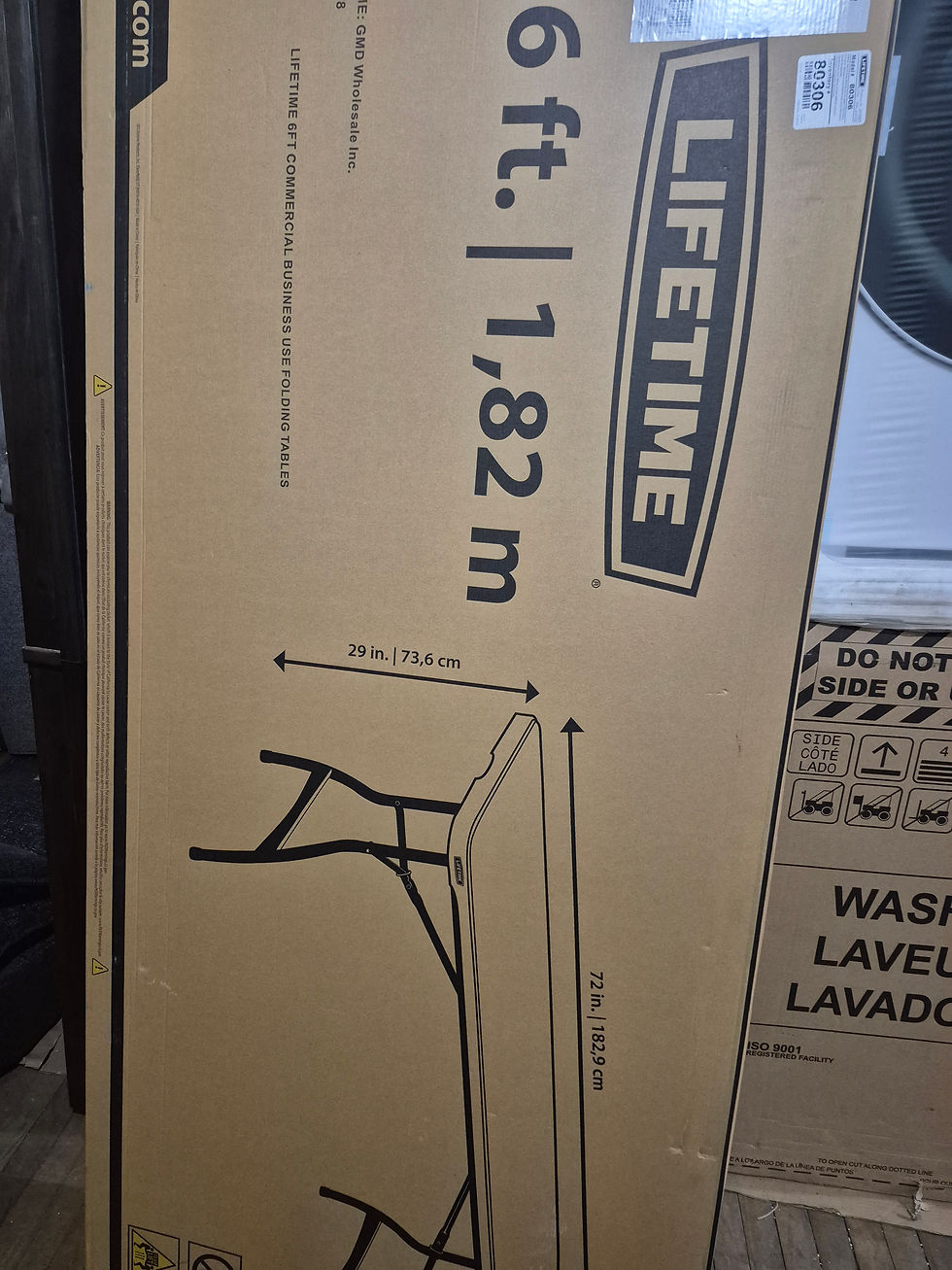 Thumbnail: Lifetime 182.9 cm (6 ft.) Commercial Folding Tables 4-pack