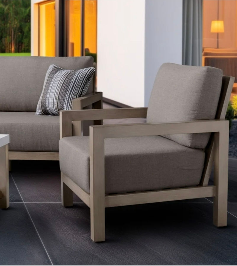 Thumbnail: Agio Hollin 4-piece Outdoor Patio Deep Seating Set