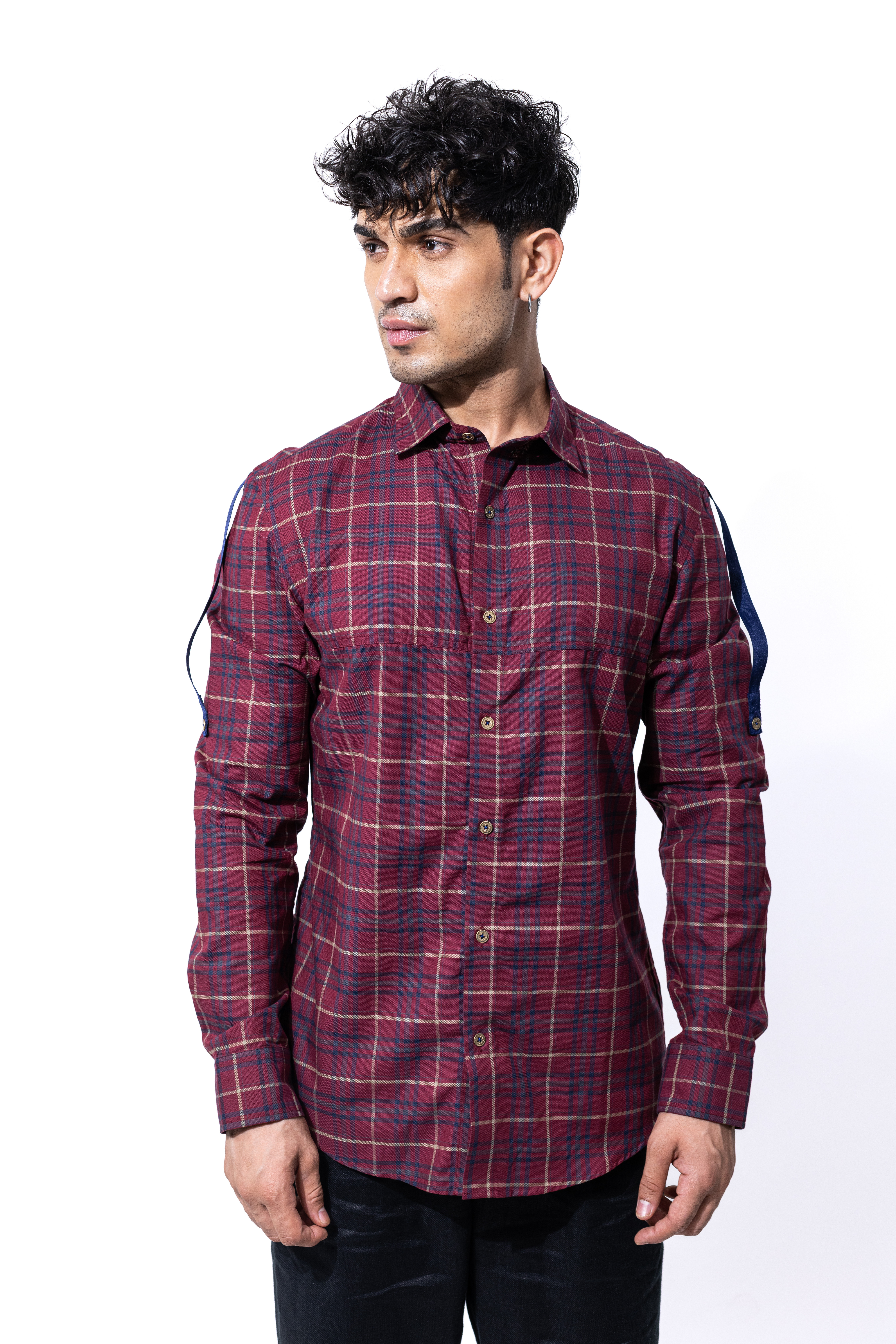 Fraser plaid slim fit shirt
