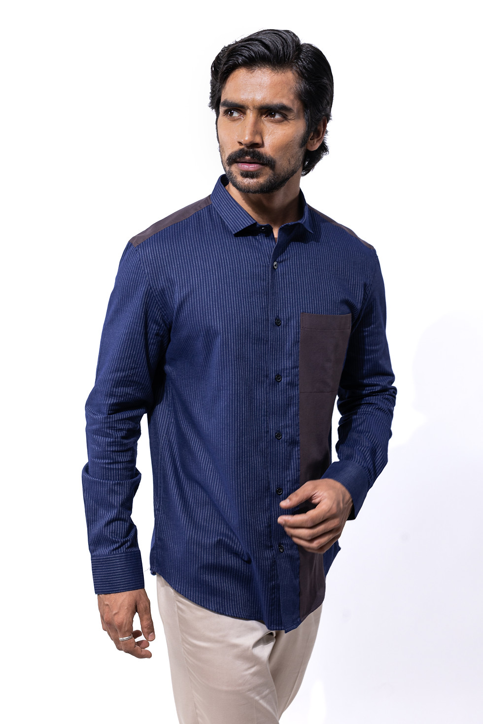 Thumbnail: Rich navy regular fit shirt