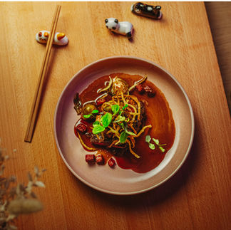 Asian fusion måltid