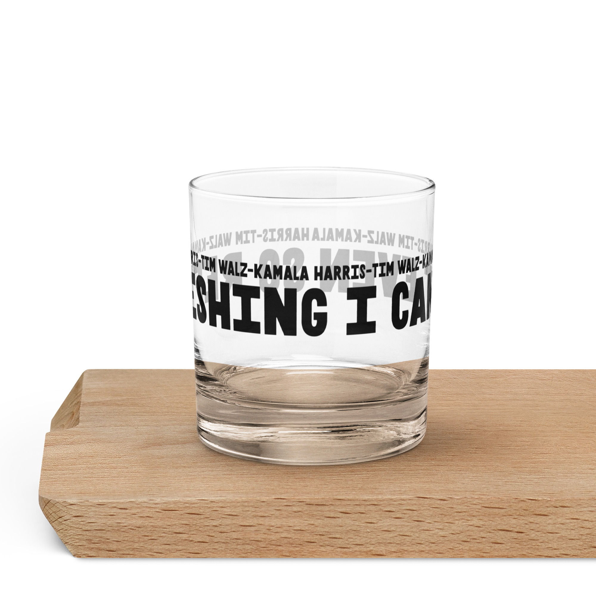 SOREFRESHING I CAN"T EVEN Rocks G lass 10.5 oz Black