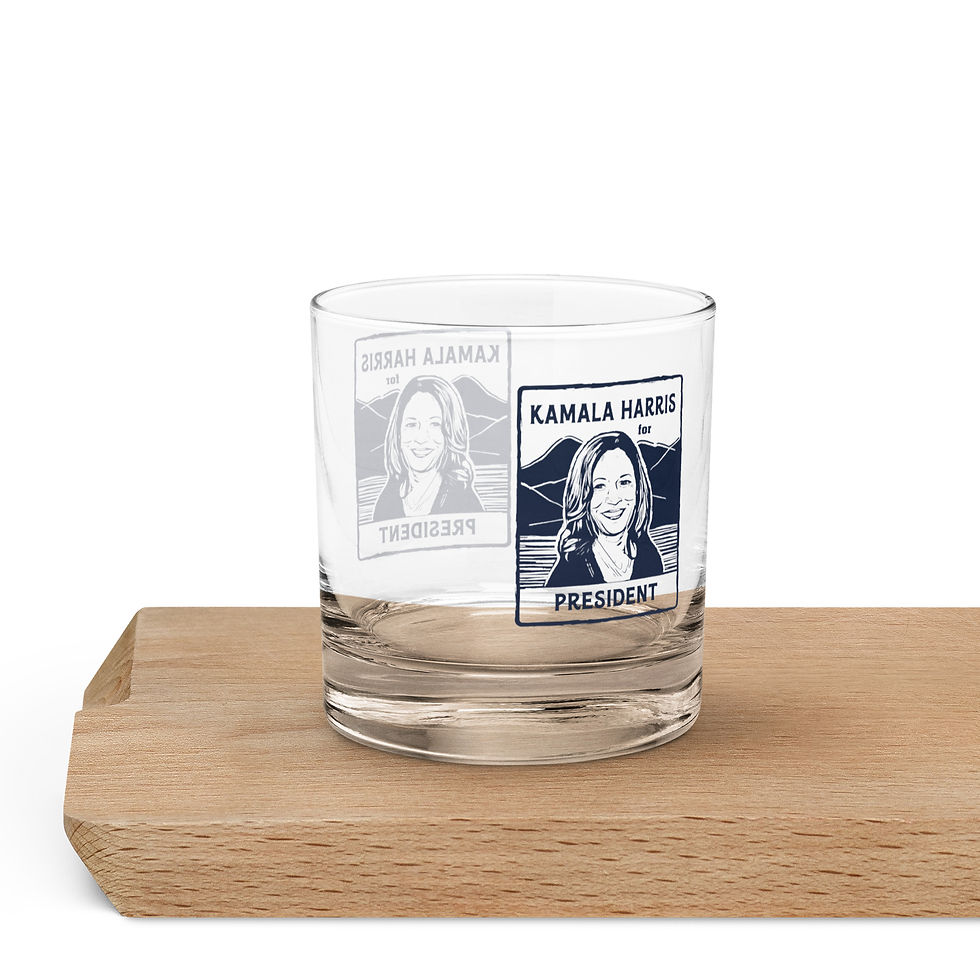 Thumbnail: KAMALA HARRIS FOR PRESIDENT Rocks Glass 10.5 oz