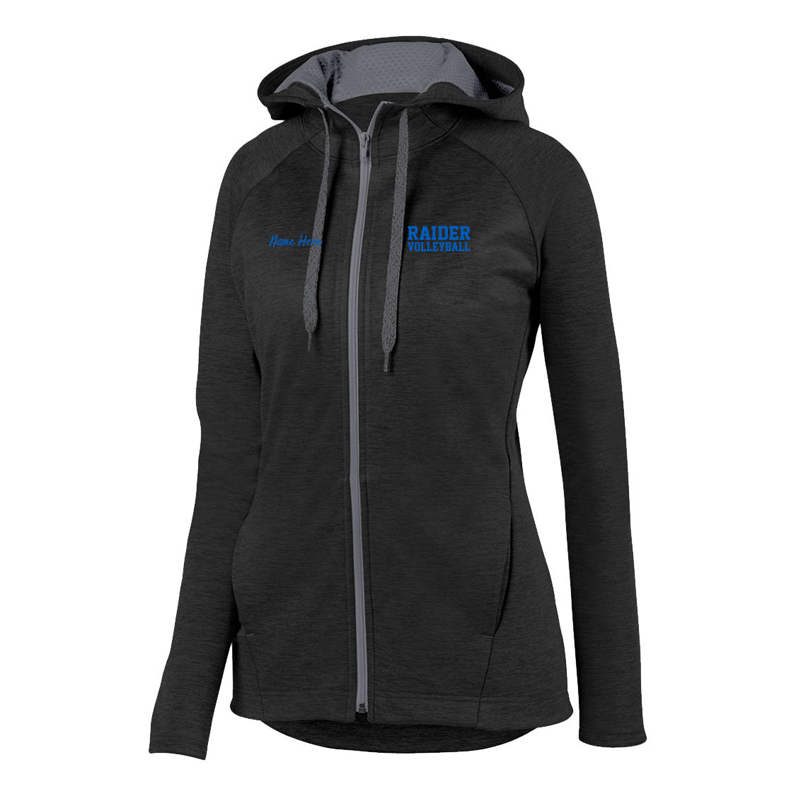 2022 Raider Volleyball Ladies Full Zip Hoodie