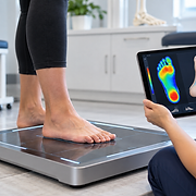 Podiatrist examining a patient’s foot at Boca Raton Foot & Ankle Specialists