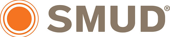 SMUD logo - smud letters and an orange circle