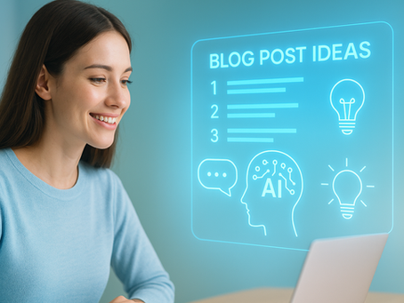 女性がAIと対話しながらブログやアフィリエイトを学ぶ様子。LiveGoodをテーマにした未来的な学習シーン。