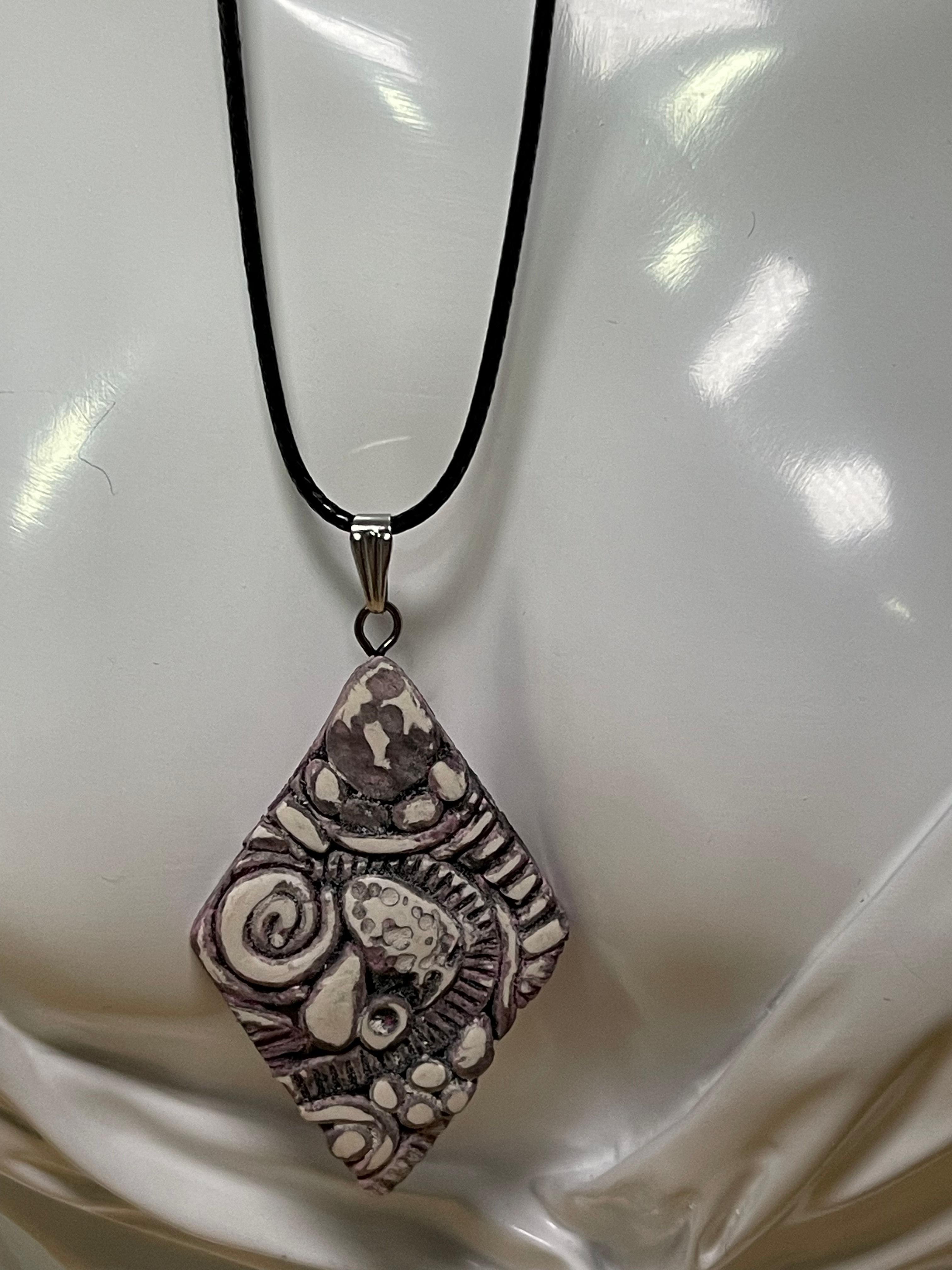 BOHO Diamond  Polymer Clay 45cm + 5cm Extension Necklace