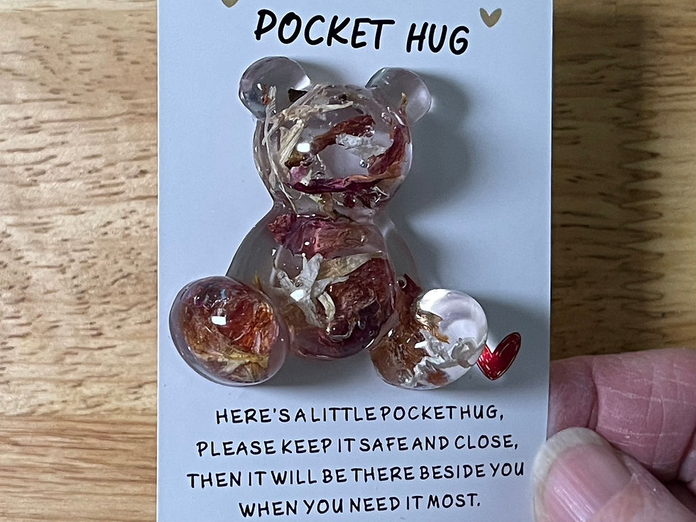 Thumbnail: Resin/Flower Petal BEAR Pocket Hug