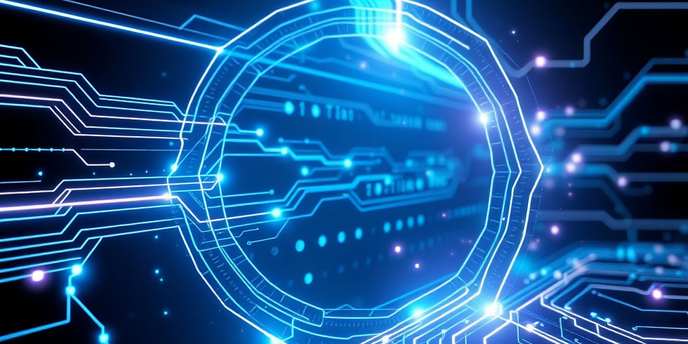 {_ _prompt__ _Futuristic digital background with AI and technology theme, sleek and moder