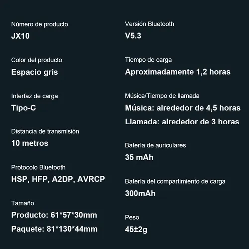 Miniatura: Audífonos JX10 Gamer