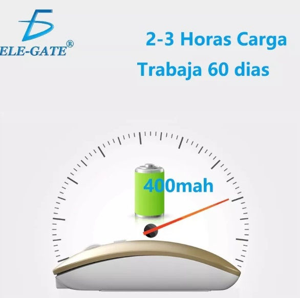 Miniatura: Mouse Inalámbrico Recargable Silencioso