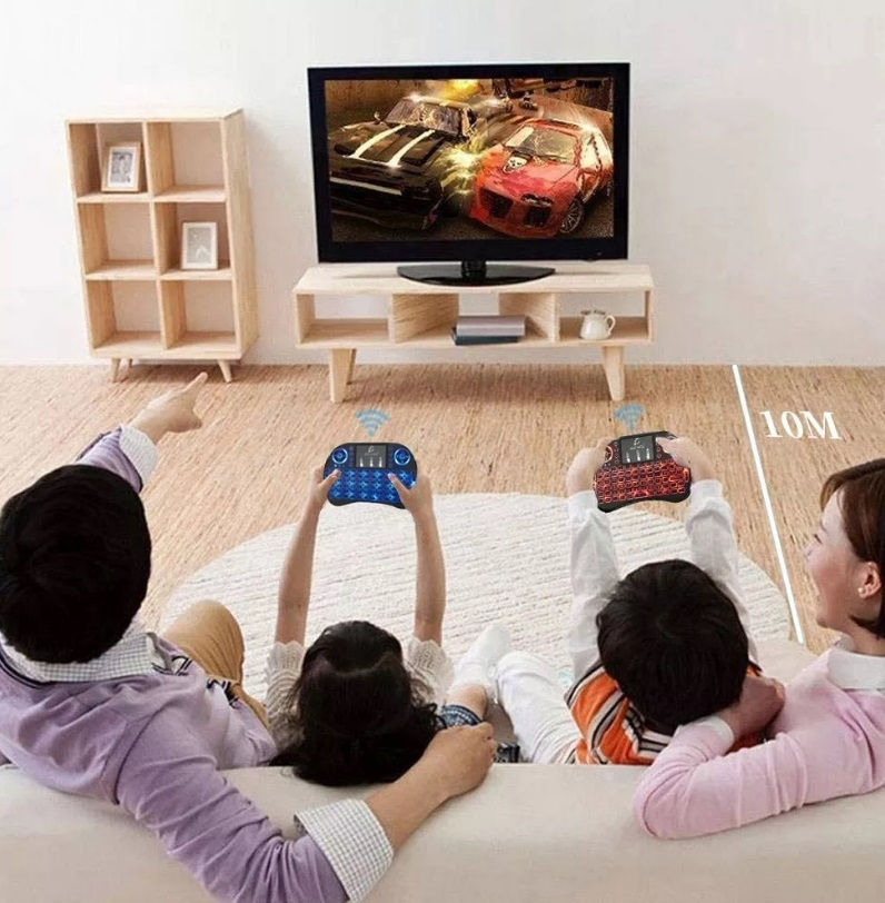 Miniatura: Mini teclado inalambrico touchpad con iluminado smart/tv/box