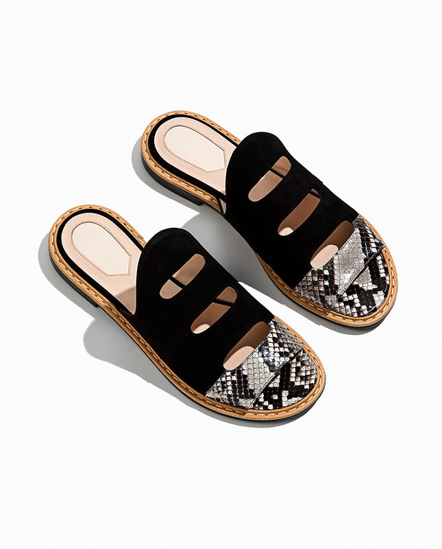 Sandales en cuir à la mode