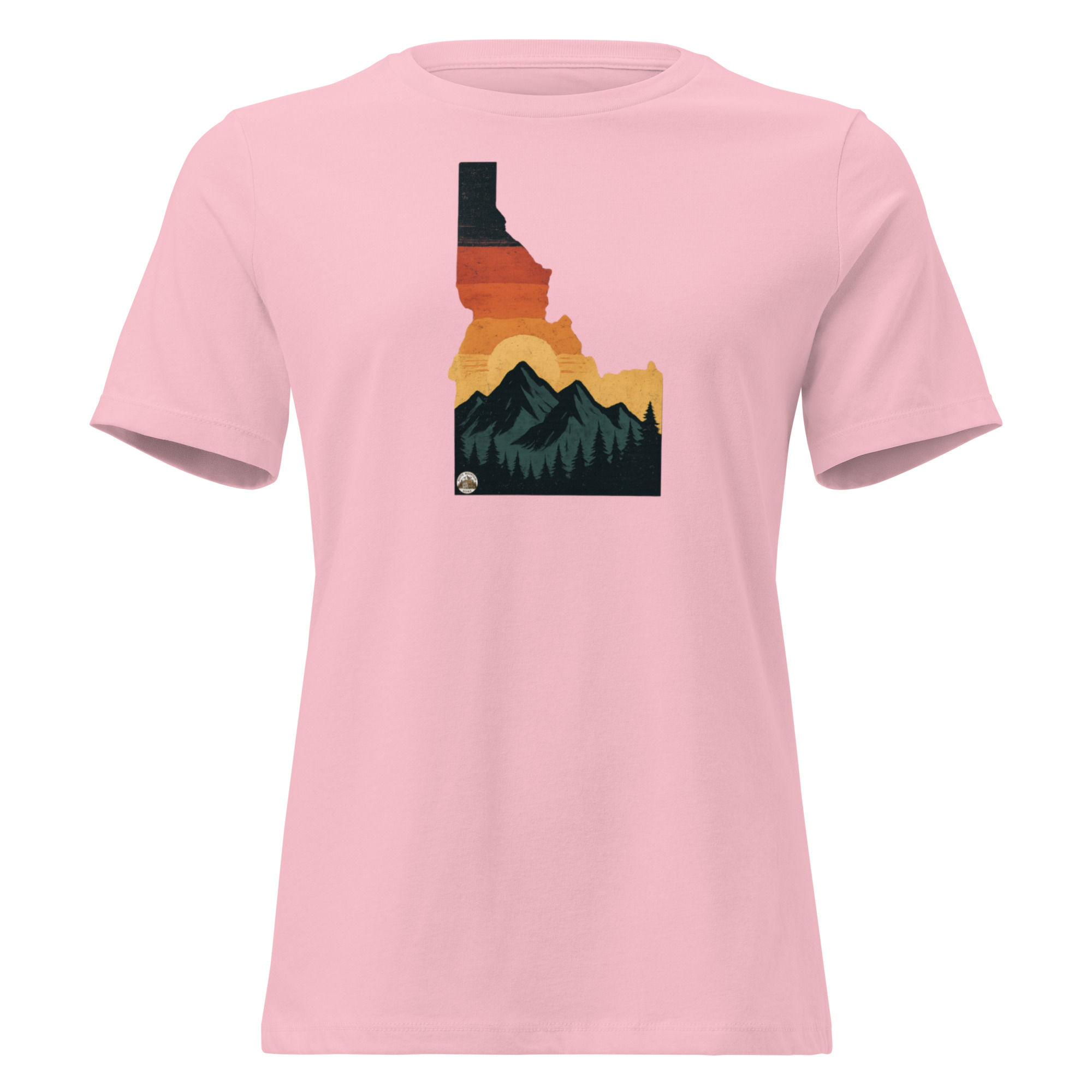 Women's State of Idaho Mountain Sunset Relaxed T-Shirt