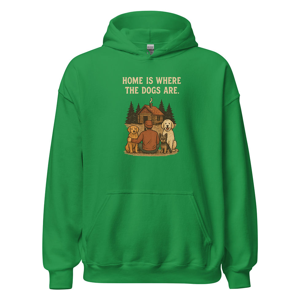 Thumbnail: Home is Where The Dogs Are- Mens Essential Hoodie