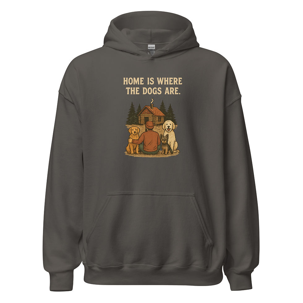 Thumbnail: Home is Where The Dogs Are- Mens Essential Hoodie