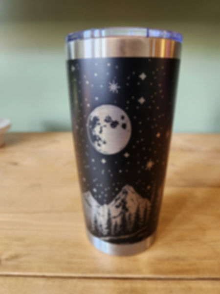 Mountain Night Scene Tumbler