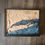 Thumbnail: Long Island Sound 3d wood map in black frame