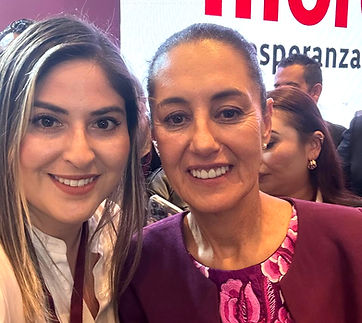 Claudia Sheinbaum und Roselia Suarez