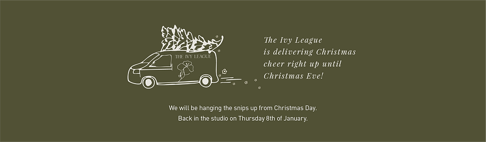 We have been working like little elves and will be delivering right up until Christmas Eve.