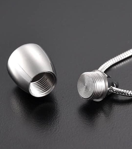 silver urn necklace