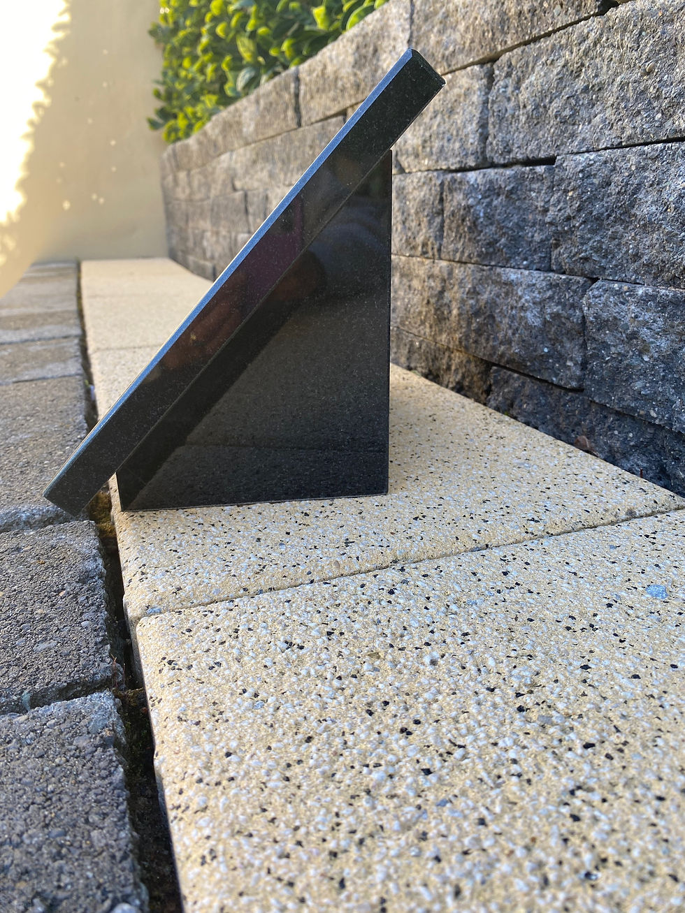Thumbnail: book style granite memorial plaque