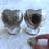 Thumbnail: Silver Heart Urn with Deep Floral Engraving - 3.5"