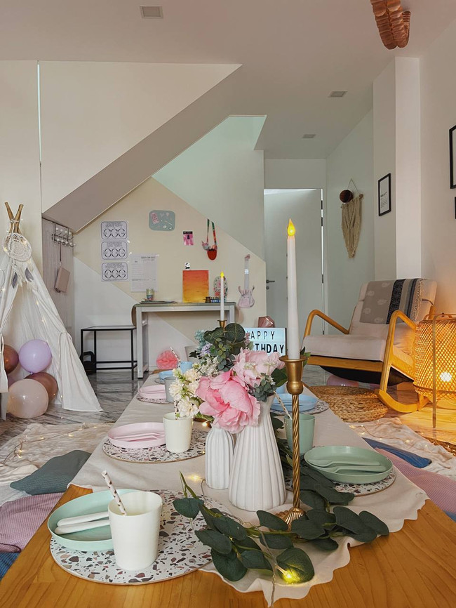 Teepee setup pastel