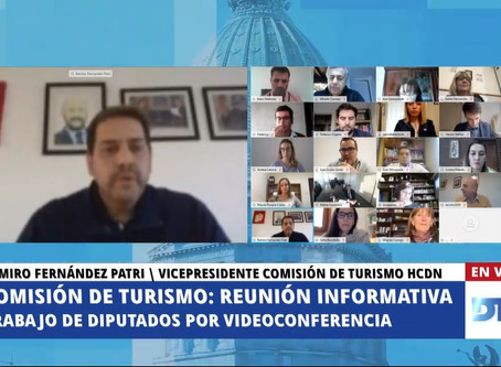 Lammens expuso ante la Comisión de Turismo de la HCDN medidas para reactivar el turismo.