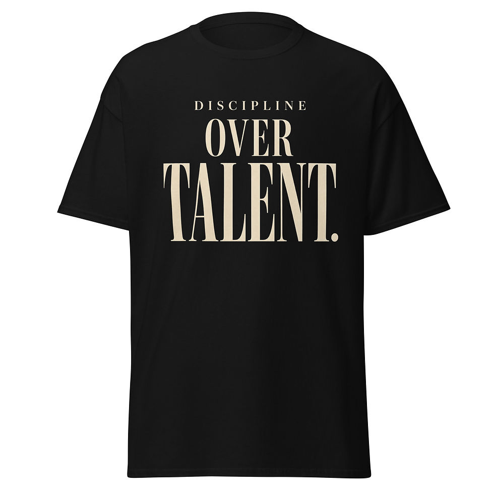 Thumbnail: DISCIPLINE OVER TALENT. | Motivational Mindset T-Shirt