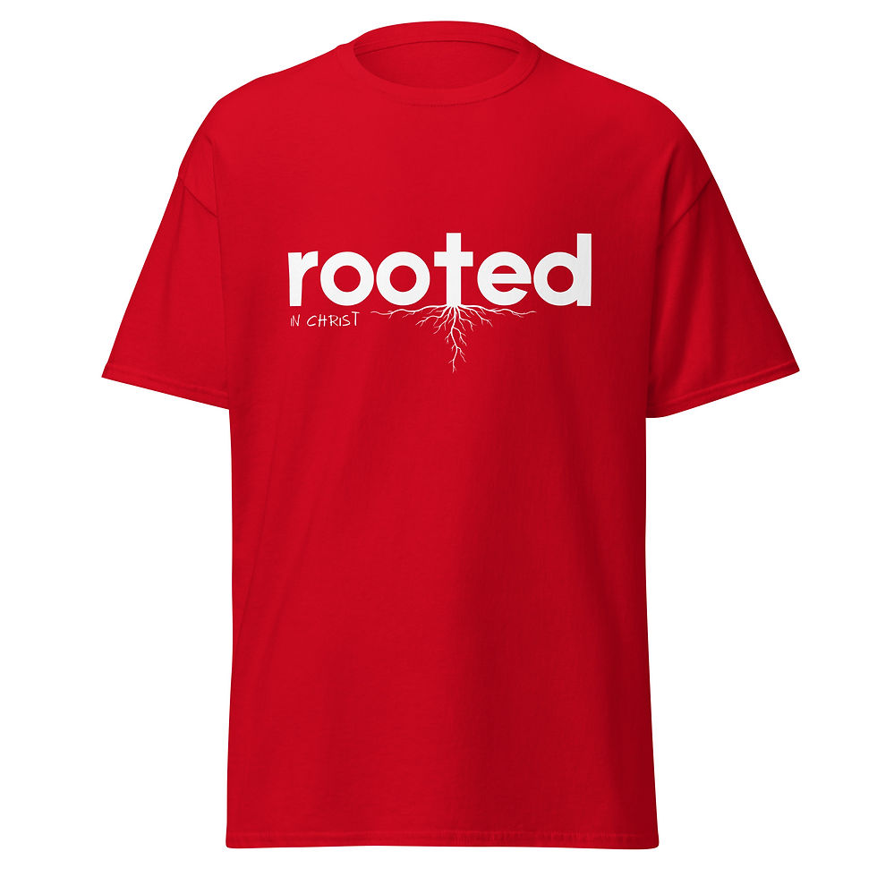 Thumbnail: Rooted in Christ T-Shirt – Christian Faith Tee, Inspirational Religious Apparel