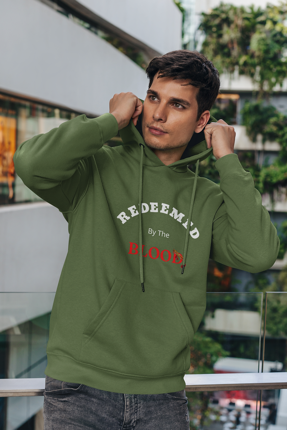 Thumbnail: Redeemed By The Blood Unisex Premium Hoodie
