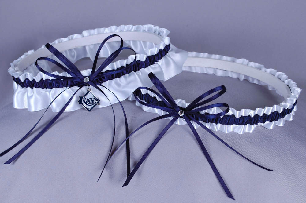 Tampa Bay Rays Wedding Garter Set