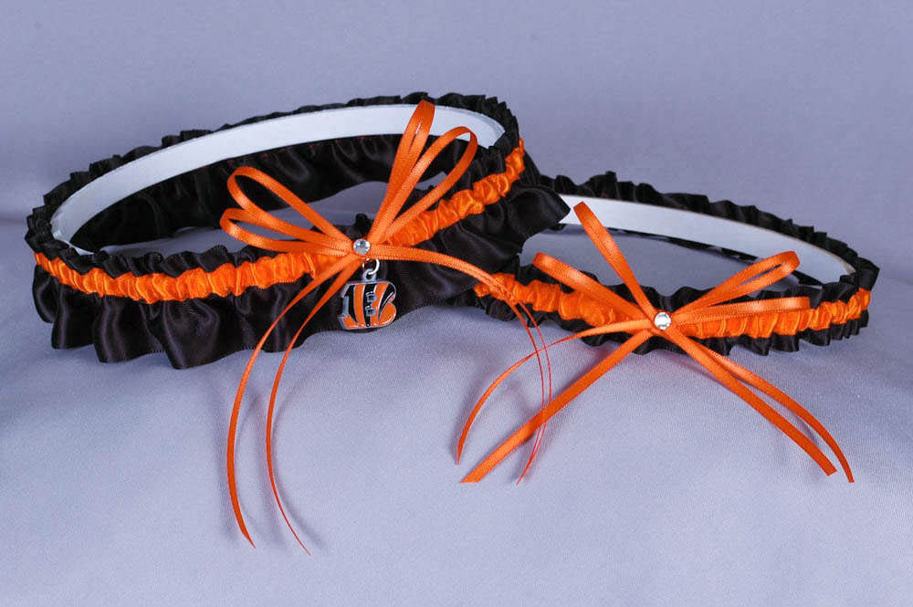 Cincinnati Bengals Wedding Garter Set